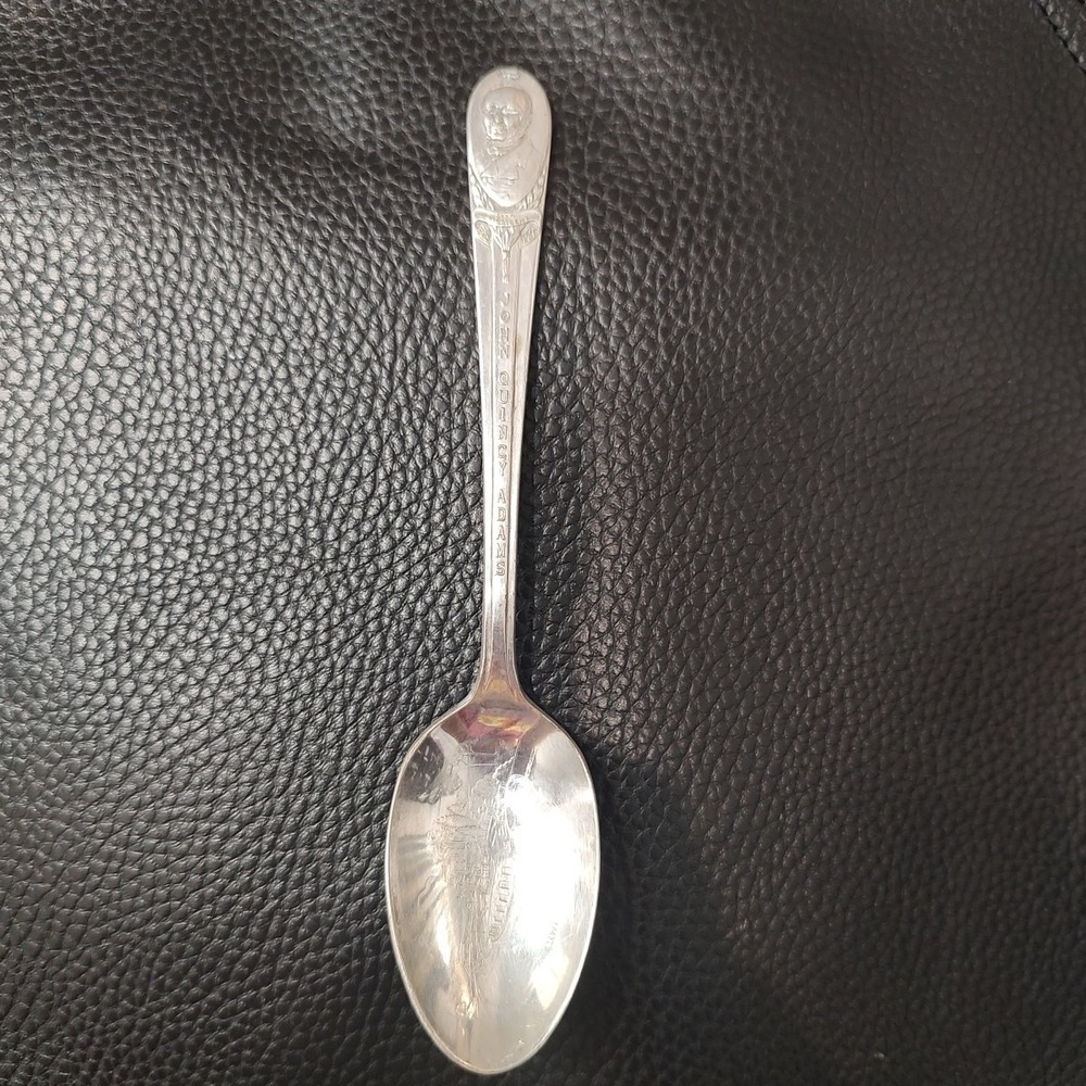 1939 John Quincy Adams No 6 US Presidents Wm Rogers Co IS Silver Plated Spoon